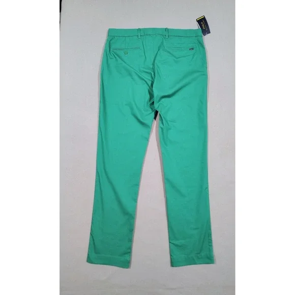 Polo Golf Ralph Lauren Mens Chino pants Slim 33x31 Green Performance  NWT - Picture 6 of 10